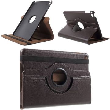 Ntech Hoes geschikt voor Apple iPad iPad Mini 2019 Draaibaar Hoesje 360 - Bruin