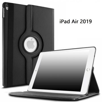 Ntech Hoes geschikt voor Apple iPad iPad Air (2019) 10.5 Draaibare Hoes - Zwart