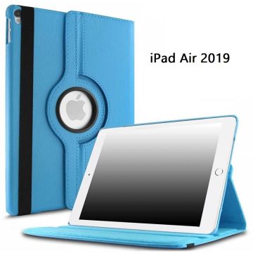 Ntech Hoes geschikt voor Apple iPad iPad Air (2019) 10.5 Draaibare Hoes - Licht Blauw