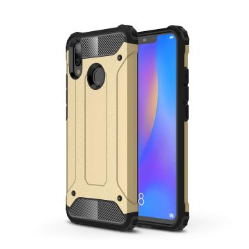 Ntech Huawei P Smart 2019 Dual layer Armor Hoesje - Goud