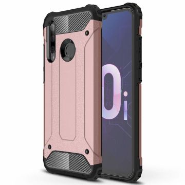 Ntech Huawei P Smart Plus (2018) Dual layer Armor Hoesje - Rose Goud