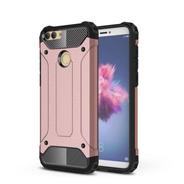 Ntech Huawei P Smart (2018) Dual layer Armor Hoesje - Rose Goud