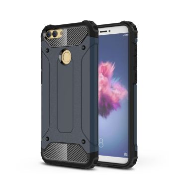 Ntech Huawei P Smart (2018) Dual layer Armor Hoesje - Blauw