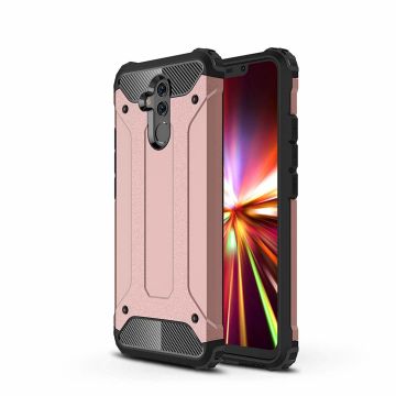 Ntech Huawei Mate 20 Lite Dual layer Armor Hoesje - Rose Goud