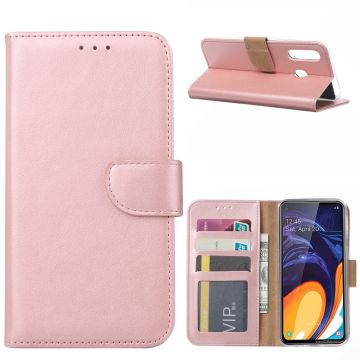 Ntech Samsung Galaxy A60 Portemonnee Hoesje / Book Case - Rose Goud