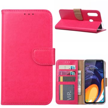 Ntech Samsung Galaxy A60 Portemonnee Hoesje / Book Case - Pink/Roze