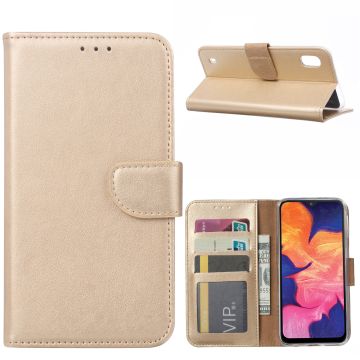 Ntech Samsung Galaxy A10 Portemonnee Hoesje / Book Case - Goud