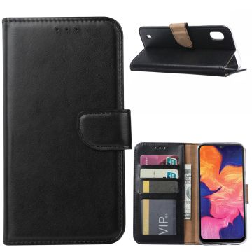 Ntech Samsung Galaxy A10 Portemonnee Hoesje / Book Case - Zwart