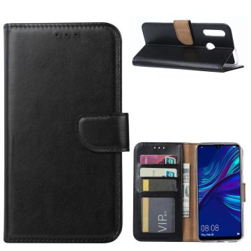 Ntech Huawei P Smart Plus (2019) Portemonnee Hoesje / Book Case - Zwart
