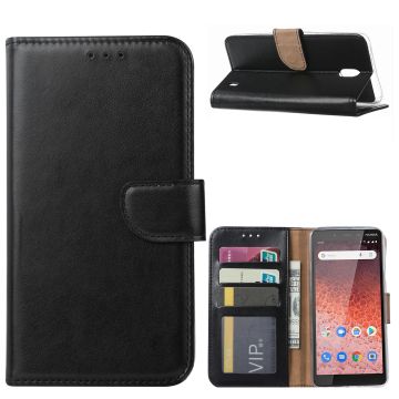 Ntech Nokia 1 Plus Portemonnee Hoesje / Book Case - Zwart