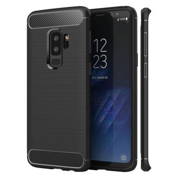 Ntech Soft Brushed TPU Hoesje voor Samsung Galaxy S9+ (Plus) - Matt Zwart