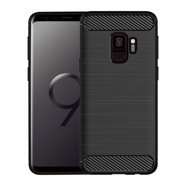 Ntech Soft Brushed TPU Hoesje voor Samsung Galaxy S9 - Matt Zwart