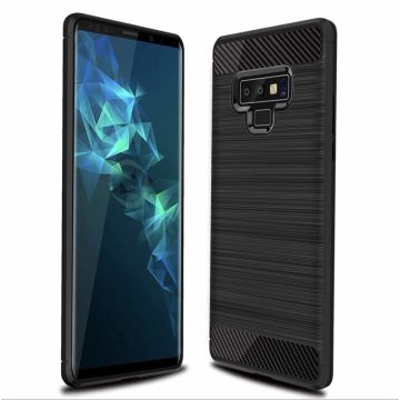 Ntech Soft Brushed TPU Hoesje voor Samsung Galaxy Note 9 - Matt Zwart