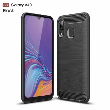 Samsung Galaxy A40 Hoesje Brushed TPU - Matt Zwart