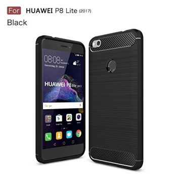 Ntech Soft Brushed TPU Hoesje voor Huawei P8 Lite 2017 - Matt Zwart
