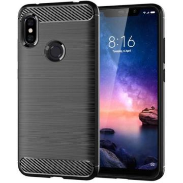 Ntech Soft Brushed TPU Hoesje voor Xiaomi Mi A2 Lite - Matt Zwart