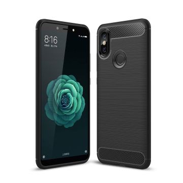 Ntech Soft Brushed TPU Hoesje voor Xiaomi Mi A2 - Matt Zwart