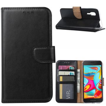 Ntech Samsung Galaxy A2 Core Portemonnee Hoesje / Book Case - Zwart