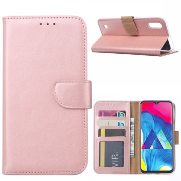 Ntech Samsung Galaxy M10 Portemonnee Hoesje / Book Case - Rose Goud