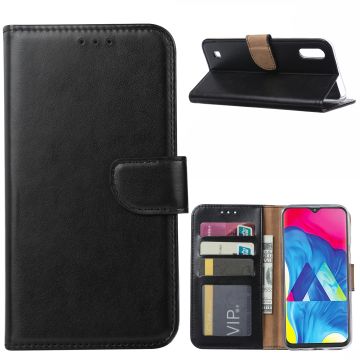 Ntech Samsung Galaxy M10 Portemonnee Hoesje / Book Case - Zwart