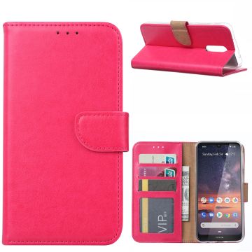 Ntech Nokia 3.2 Portemonnee Hoesje / Book Case - Pink/Roze