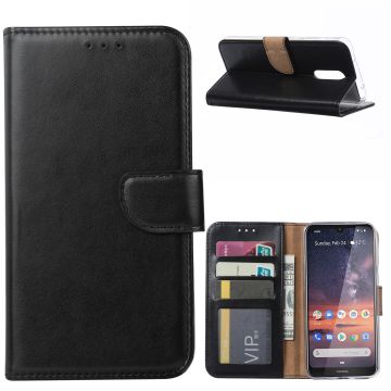 Ntech Nokia 3.2 Portemonnee Hoesje / Book Case - Zwart