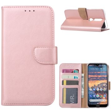 Ntech Nokia 4.2 Portemonnee Hoesje / Book Case - Rose Goud