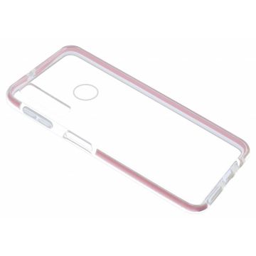 Ntech Huawei P Smart+ 2019 Roze &Transparant Anti Shock Back hoesje