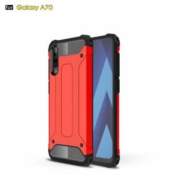 Ntech - Samsung Galaxy A70/A70s Armor Hoesje - Rood