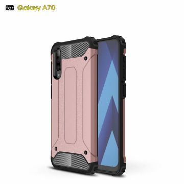 Ntech - Samsung Galaxy A70/A70s Armor Hoesje - Rose Goud