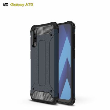 Ntech - Samsung Galaxy A70/A70s Armor Hoesje - Blauw