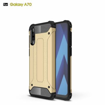Ntech - Samsung Galaxy A70/A70s Armor Hoesje - Goud