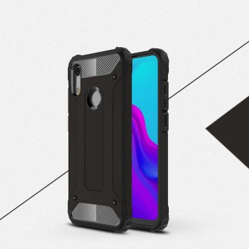 Ntech Huawei Y6 (2019) Dual layer Armor Hoesje - Zwart