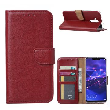 Ntech Huawei Mate 20 Lite Portemonnee Hoesje / Book Case - Bordeaux Rood