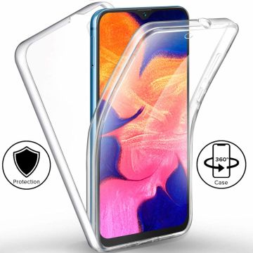 Ntech Samsung Galaxy A10 Dual TPU Hoesje ( Voor en Achter) Transparant
