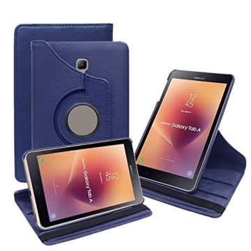 Ntech Samsung Galaxy Tab A 8.0 (2017) T380 draaibaar Hoesje - Blauw