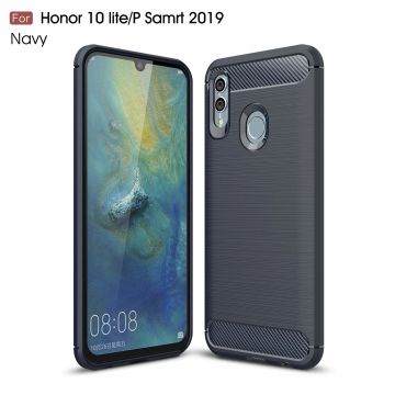 Ntech Soft Brushed TPU Hoesje voor Huawei P Smart 2019 - Donker Blauw