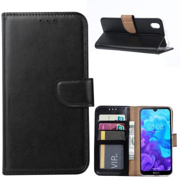 Ntech Huawei Y5 (2019) Portemonnee Hoesje / Book Case - Zwart