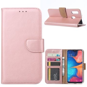 Ntech Samsung Galaxy A20e Portemonnee Hoesje / Book Case - Rose Goud
