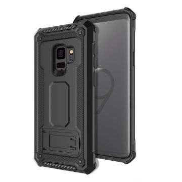 Ntech Samsung Galaxy S9 Armor hoesje met Kickstand - Zwart