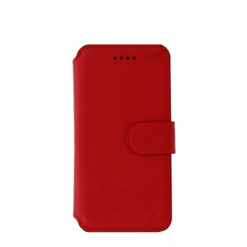 Ntech hoesje Geschikt voor iPhone Xr Luxe Portemonnee hoesje Furlo Design met Sta-Functie - Rood