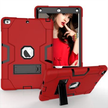 Ntech Armor Hoesje voor Apple iPad 9.7 Built in Kickstand - Rood