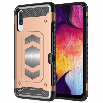 Ntech Luxe Armor Hoesje - Samsung Galaxy A50 - Goud