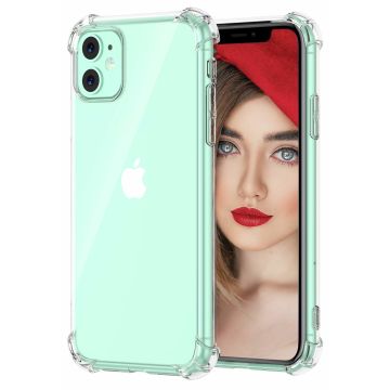 Ntech hoesje Geschikt voor iPhone 11 Anti Shock Back Cover - Transparant