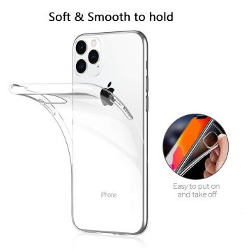 Ntech hoesje Geschikt voor iPhone 11 Pro Max TPU Back Cover - Transparant