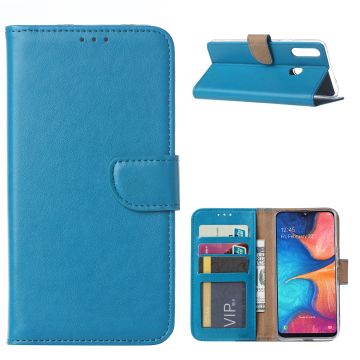 Ntech Samsung Galaxy A20s Portemonnee / Booktype hoesje - Turquoise