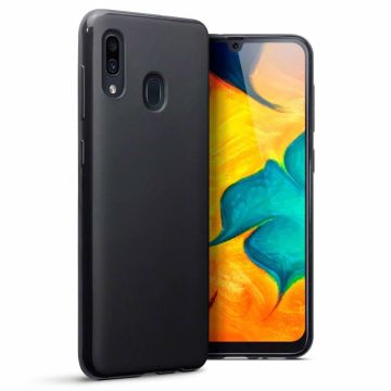 Ntech Samsung Galaxy A20s TPU Hoesje Back Cover - Zwart