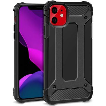 Ntech hoesje Geschikt voor iPhone 11 Armor Hoesje - Zwart