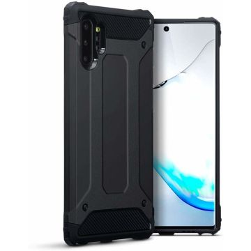 Ntech Samsung Galaxy Note 10 Plus Armor Hoesje - Zwart