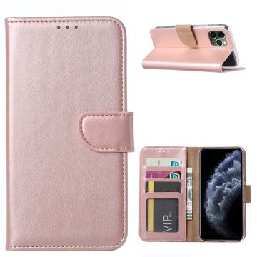 Hoesje Geschikt voor iPhone 11 Pro Portemonnee hoesje - Rosegoud